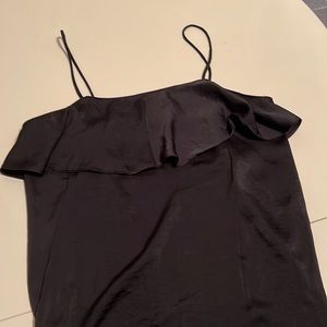 Forever21 Satin Ruffle Tank